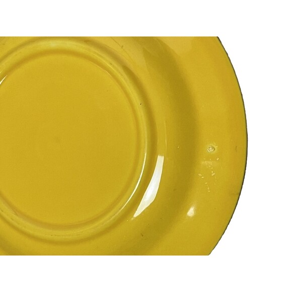 Fiestaware Bread Plate Set Homer Laughlin Harlequin Yellow Vintage Cottage Lot 2 - Picture 4 of 4
